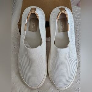 UGG Women's White Alameda Slip-On Sneaker